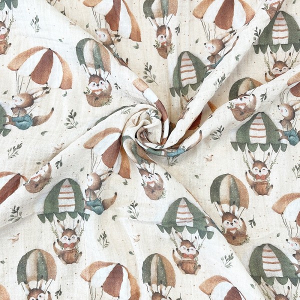 MUSSOLA FLIT SCOIATTOLI IN MONGOLFIERA BIOLOGICA - STAMPA DIGITALE