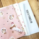 KIT PORTA PANNOLINI BIANCANEVE E STELLE BASE ROSA BABY