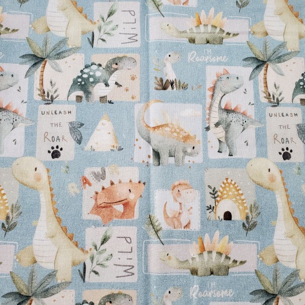 RAWR DINOSAURI FRANCOBOLLATI BASE CARTA DA ZUCCHERO PASTELLO