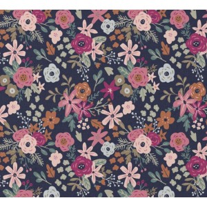 OLGA FIORI MODERNI BASE BLU SCURISSIMO OLGA FIORI MODERNI BASE BLU SCURISSIMO