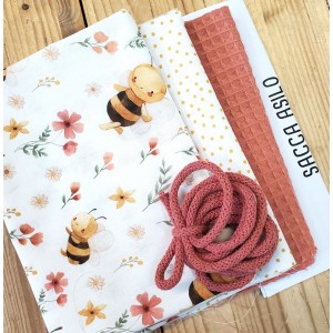 KIT SACCA ASILO APETTE E FIORELLINI