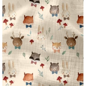 MUSSOLA TYRESTA ANIMALETTI IN PAPILLON BASE ECRU