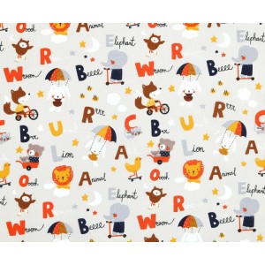 ALPHABET AIMALETTI E LETTERINE BASE LINO cretonne ALPHABET AIMALETTI E LETTERINE BASE LINO cretonne