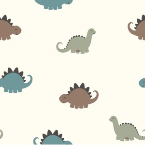 FLANELLA DI COTONE DINOSAURI BASE LATTE FLANELLA DI COTONE DINOSAURI BASE LATTE
