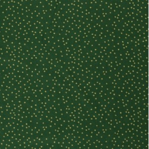 POIS SPARSI GLITTER ORO BASE VERDE POIS SPARSI GLITTER ORO BASE VERDE