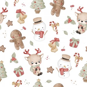 GINGERBREAD AND FRIENDS CHRISTMAS BASE BIANCA