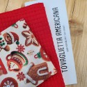 KIT TOVAGLIETTA AMERICANA COTONE MERRY CHRISTMAS E NIDO D'APE