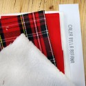 KIT CALZA DELLA BEFANA TARTAN E RABBIT LATTE