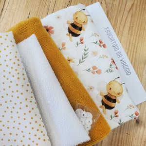 KIT FASCIATOIO DA VIAGGIO APINE E BAMBOO MOSTARDA