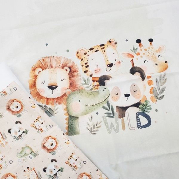 KIT COPERTINA IMBOTTITA ANIMALETTI SOGNATORI E FLUFFY FLUFFY DA 200 GR