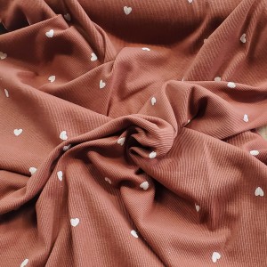 JERSEY A COSTINE CUORICINI BASE TERRACOTTA