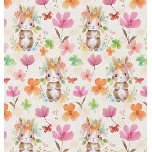 BELLIS CONIGLIETTI BUCOLICI ACQUARELLATI  digitale