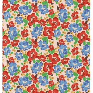 ODALIE FIORELLINI ROSSI E CARTA DA ZUCCHERO BASE ECRU