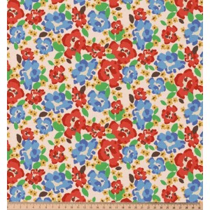 ODALIE FIORELLINI ROSSI E CARTA DA ZUCCHERO BASE ECRU