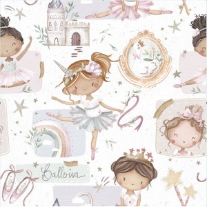 TULLE BALLERINE BASE LATTE PUNTINATA