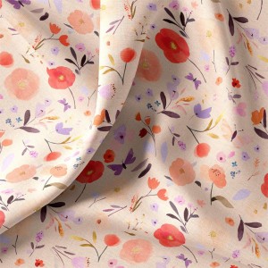 FISALIA FIORI ROSI E FARFALLE VIOLA BASE ROSA