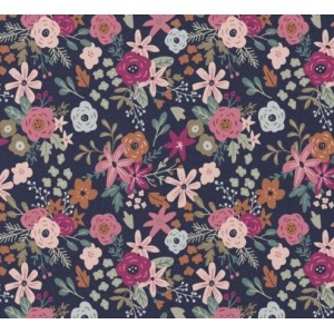 FASCIA PER CAPELLI FANTASIA OLGA BASE BLU