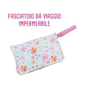 KIT FASCIATOIO DA VIAGGIO IMPERMEABILE DOLCI COCCOLE CON LINO