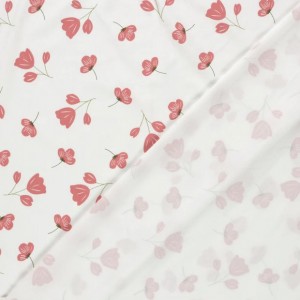 JERSEY FIORI ROSA ANTICO CON STELO BASE LATTE