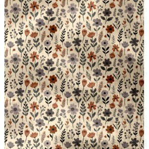 MUSSOLA MADDY FIORELLINI BISCOTTO E GRIGIO BASE ECRU