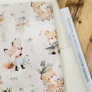 KIT ACCAPPATOIO CON ORECCHIETTE BISPUGNA ECRU E PANSY