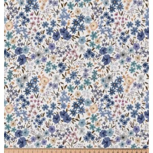 ROMANE FIORELLINI JEANS E CARTA DA ZUCCHERO BASE BIANCO