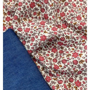 KIT SALOPETTE CORTA MUSSOLA ANOUCHKA CON TASCHINO JEANS