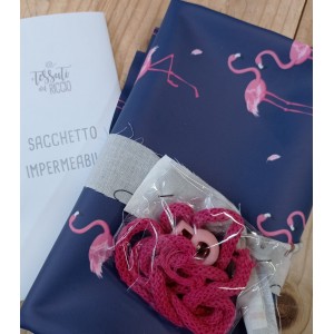 KIT SACCHETTO IN AQUA PROTECT FENICOTTERO