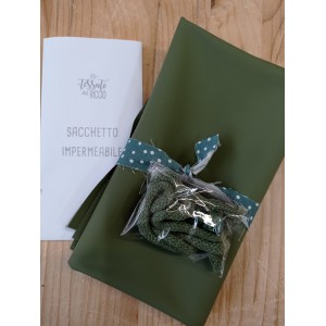 KIT SACCHETTO IN AQUA PROTECT KAKI