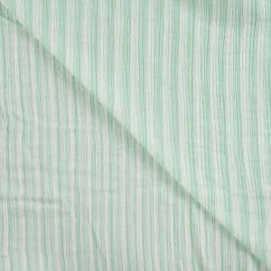 MUSSOLA BISTRIPE BIANCO E VERDE ACQUA