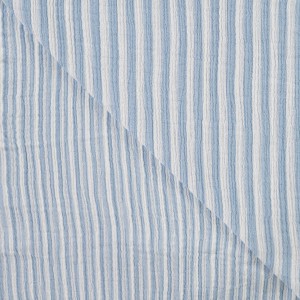 MUSSOLA BISTRIPE BIANCO E AZZURRO