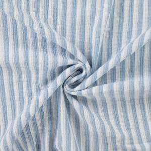 MUSSOLA BISTRIPE BIANCO E AZZURRO