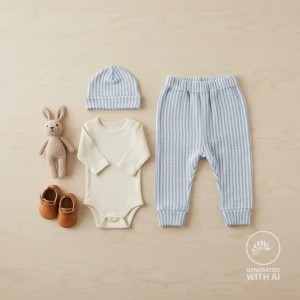 MUSSOLA BISTRIPE BIANCO E AZZURRO