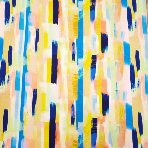 PENNELLATE ACQUARELLATE LIME BLU VERDE drill mezzo panama