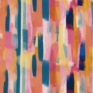 PENNELLATE ACQUARELLATE TONI DI ROSA NIAGARA E GIALLO drill mezzo panama