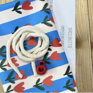 KIT SACCHETTO IN AQUA PROTECT TULIPANI BASE RIGATA