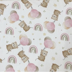 PIQUET ORSETTA E PALLONCINO ROSA BASE LATTE