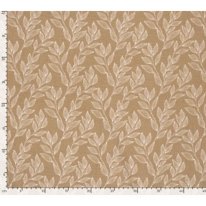 MUSSOLA FOGLIE BIANCHE BASE CARAMELLO