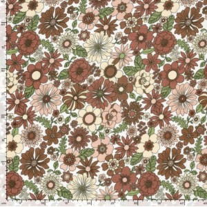 MUSSOLA FIORONI DELLA TERRA MARRONE TERRACOTTA E CIPRIA