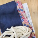 KIT SACCHETTA CONIGLIETTO SUMMER - JEANS LEGGERO CHIARO E MUSSOLA ANOUCHKA