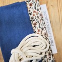 KIT SACCHETTA CONIGLIETTO SUMMER - JEANS LEGGERO SCURO E MUSSOLA JUNE