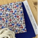 KIT SACCHETTA CONIGLIETTO SUMMER - JEANS LEGGERO SCURO E MUSSOLA JUNE