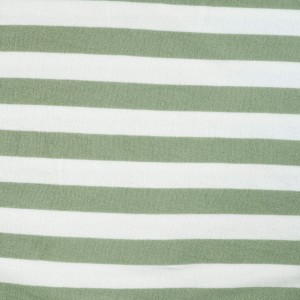 MICROSPUGNA COTONE STRIPE BIANCO E OLIVA