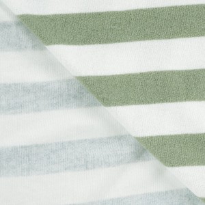 MICROSPUGNA COTONE STRIPE BIANCO E ROSMARINO