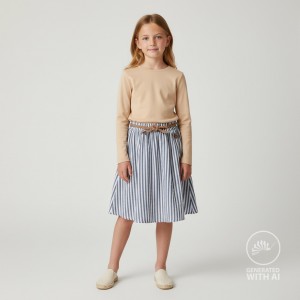 MUSSOLA BISTRIPE BIANCO E BLU