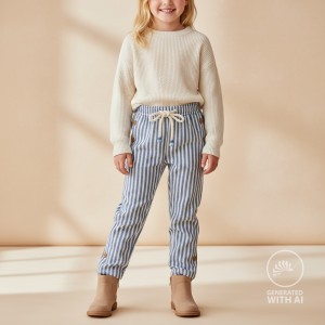 MUSSOLA BISTRIPE BIANCO E BLU