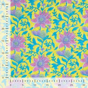 TRAPUNTA ENJOY GRANDI FIORI BUBBLEGUM LILLA E TURCHESE