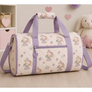 TRAPUNTA BERRYBOW CONIGLIETTA E POIS SPARSI LILLA