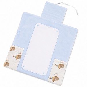KIT FASCIATOIO DA VIAGGIO BALENE E BAMBOO AZZURRO