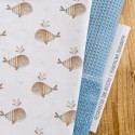 KIT ACCAPPATOIO CON ORECCHIETTE BISPUGNA AZZURRO E BEARVOYAJE